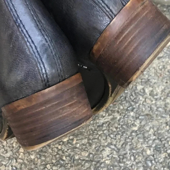 Lucky Brand Double Zip Charcoal Pewter Gray Ankle Boots Size 7 - Picture 6 of 6